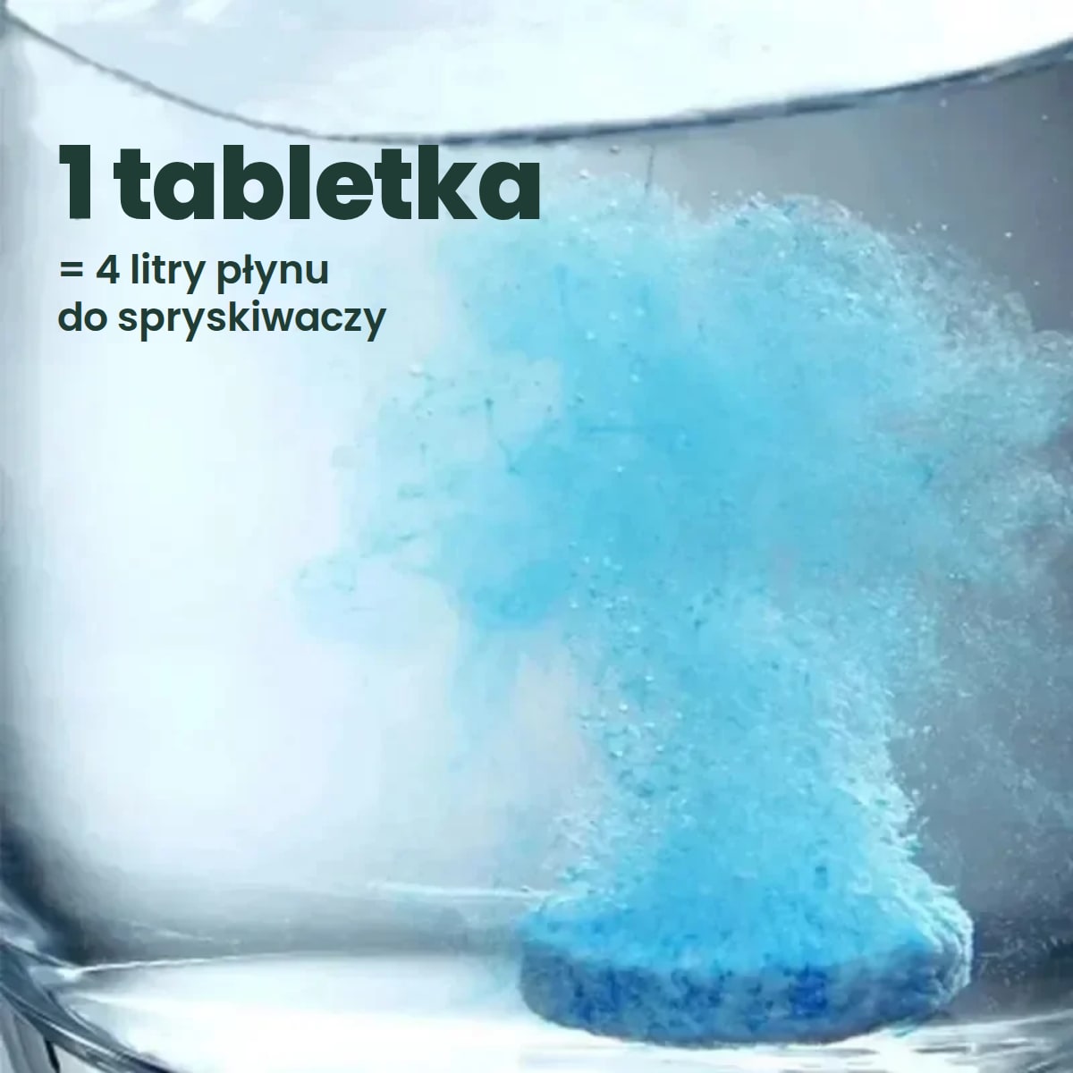 Jedna tabletka daje 4 litry płynu do spryskiwaczy